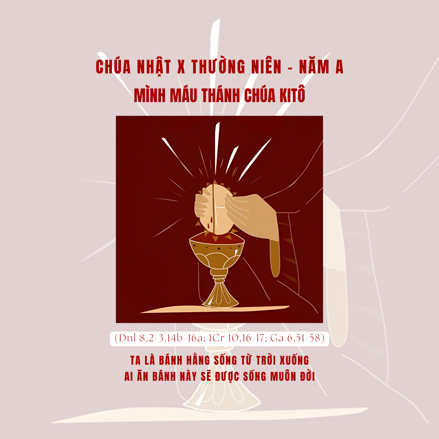Lễ Mình Máu Thánh Chúa Kitô: Tình Yêu Ở Lại