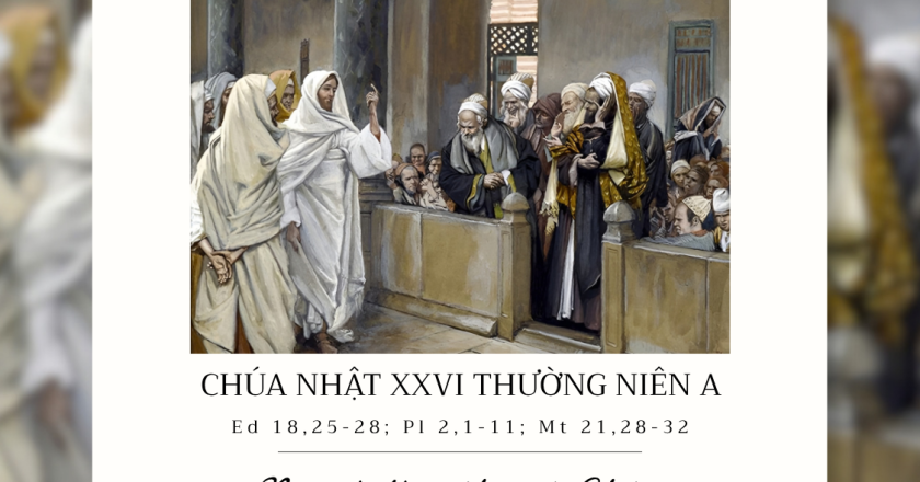 SUY NIỆM LỜI CHÚA CHÚA NHẬT XXVI THƯỜNG NIÊN A